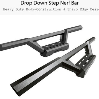 APG® - M3 Series Drop Down Cab Length Black Octagon Nerf Bars