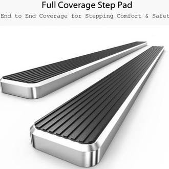 APG® - 6" iStep Cab Length Silver Running Boards