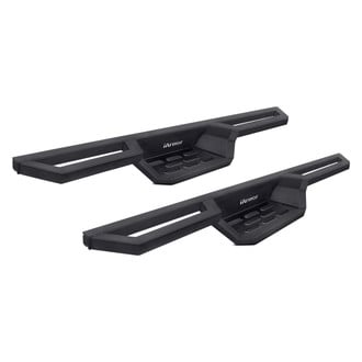 APG® - 6" ST Drop Style Cab Length Black Rectangular Nerf Bars