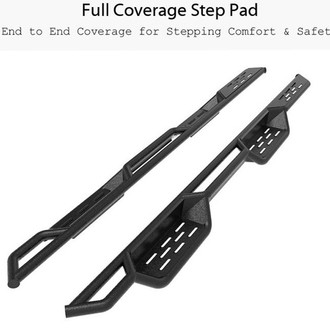 APG® - Drop Down Style Wheel-to-Wheel Black Nerf Bars
