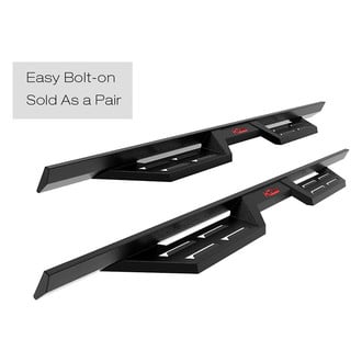 APG® - DS Drop Down Style Black Trapezoid Nerf Bars