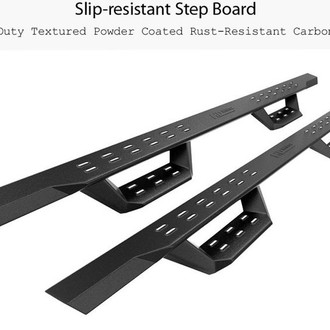 APG® - 5" RS Drop Style Cab Length Black Rectangular Nerf Bars