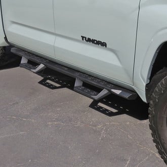 APG® - 5" RS Drop Style Cab Length Black Rectangular Nerf Bars