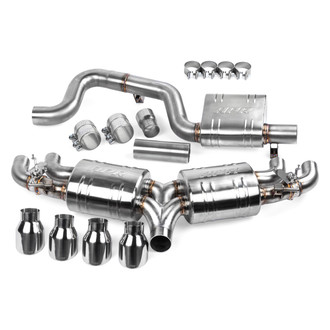 APR® - 304 SS Cat-Back Exhaust System with Quad Rear Exit