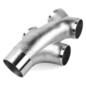 APR® - 304 SS Exhaust Y Splitter (3" to Quad 2.5" Diameter)