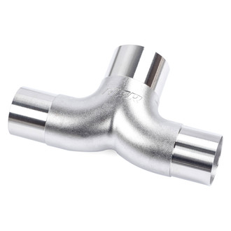 APR® - 304 SS Natural Exhaust T Splitter (3" to Dual 2.5" Diameter)