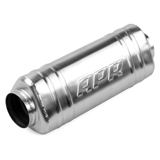 APR® - T304 Stainless Steel Triangle Exhaust Muffler (3" Center ID, 3" Center OD, 13.85" Length)