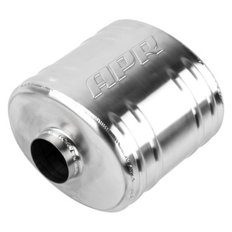 APR® - T304 Stainless Steel Oval Exhaust Muffler (2.5" Center ID, 2.5" Center OD, 8.31" Length)
