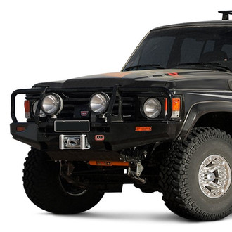 ARB® - Deluxe Full Width Black Powder Coated Front Winch HD Bumper with Grille Guard