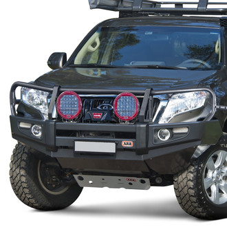 ARB® - Deluxe Full Width Black Powder Coated Front Winch HD Bumper with Grille Guard