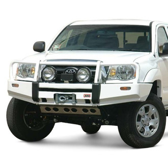 ARB® - Deluxe Full Width Stain Black Powder Coated Front Winch HD Bumper with Grille Guard