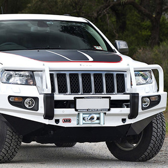 ARB® - Deluxe Full Width Black Powder Coated Front Winch HD Bumper with Grille Guard