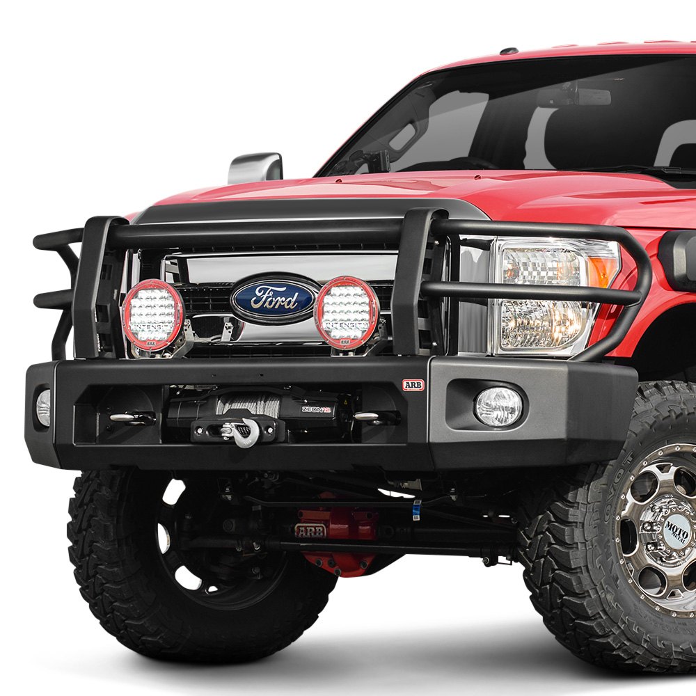 ARB® Deluxe Full Width Front Winch Modular Bumper with Brush Guard