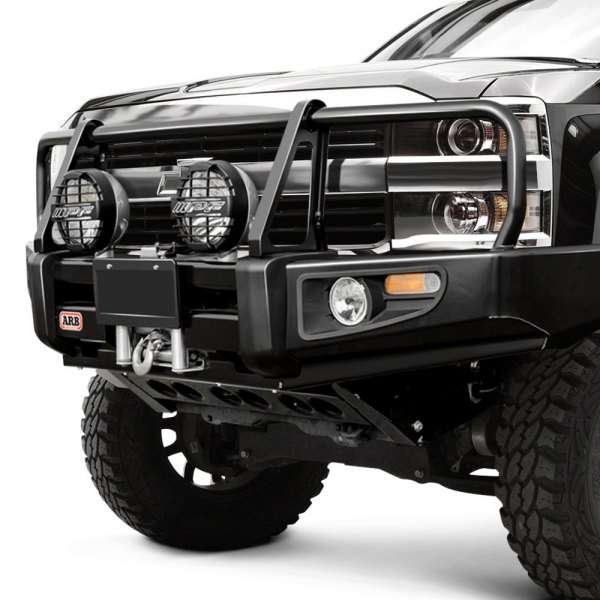 ARB® - Deluxe Full Width Front HD Black Powder Coated Bumper 