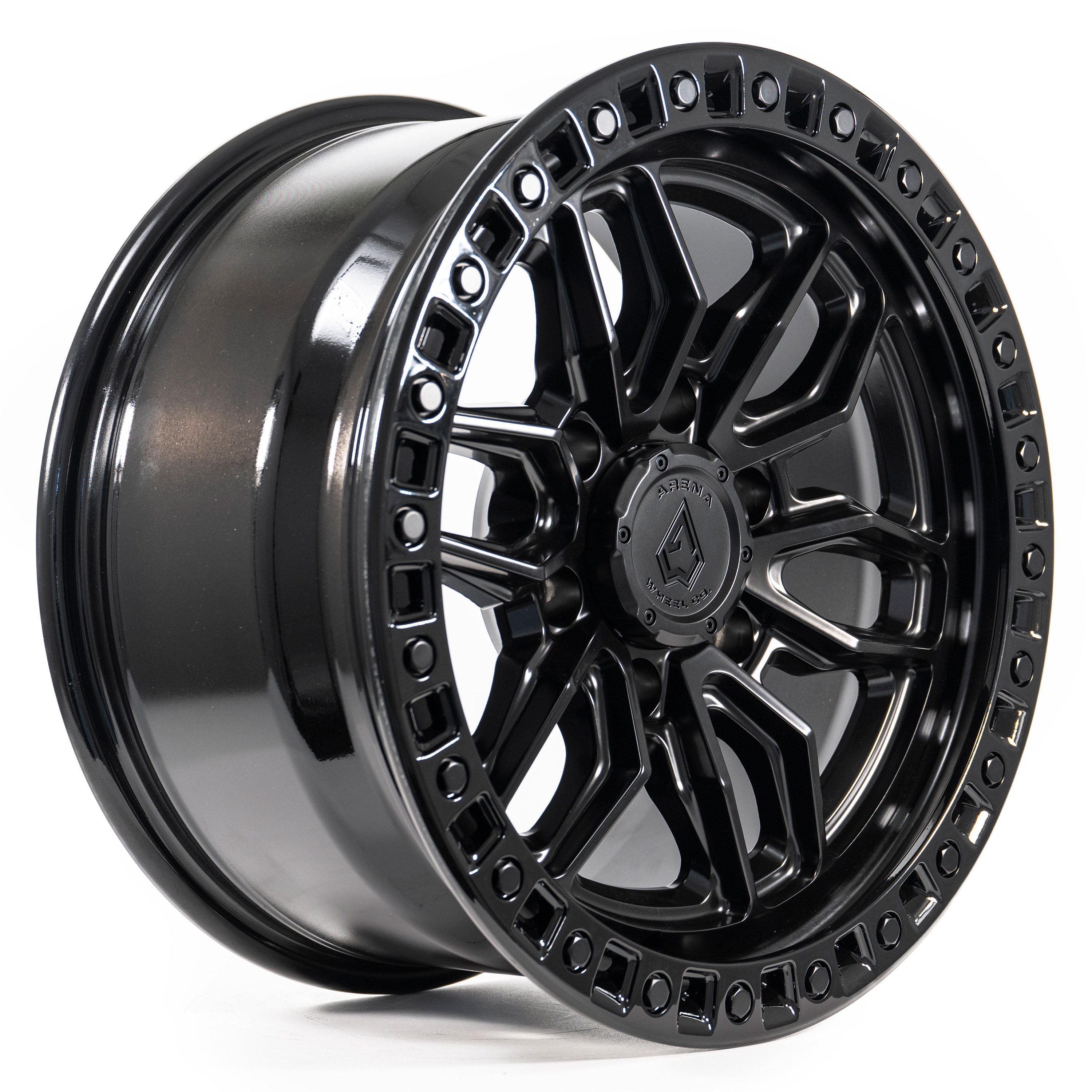 ARENA WHEEL CO® HUSTLE Wheels - Satin Black with Gloss Black