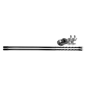 Aries Technology® - 3' Black Double Antenna Mirror Mount Kit