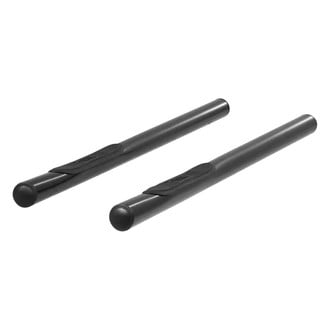 Aries® - 3" Cab Length Black Round Side Bars