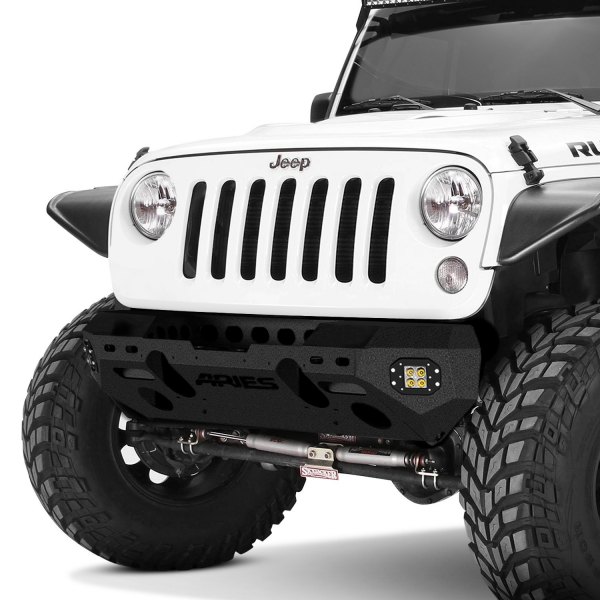 Aries® - TrailChaser™ Mid Width Front Modular Textured Black Bumper Kit