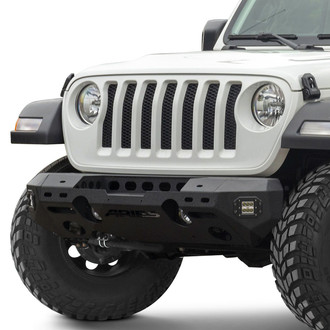 Aries® - TrailChaser™ Mid Width Textured Black Front Winch Modular Bumper Kit