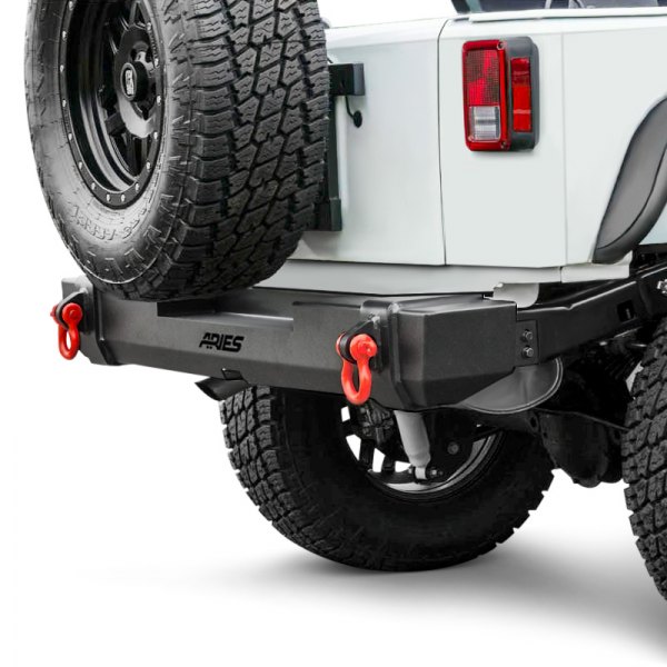 Aries® - TrailCrusher™ Full Width Rear HD Textured Black Bumper