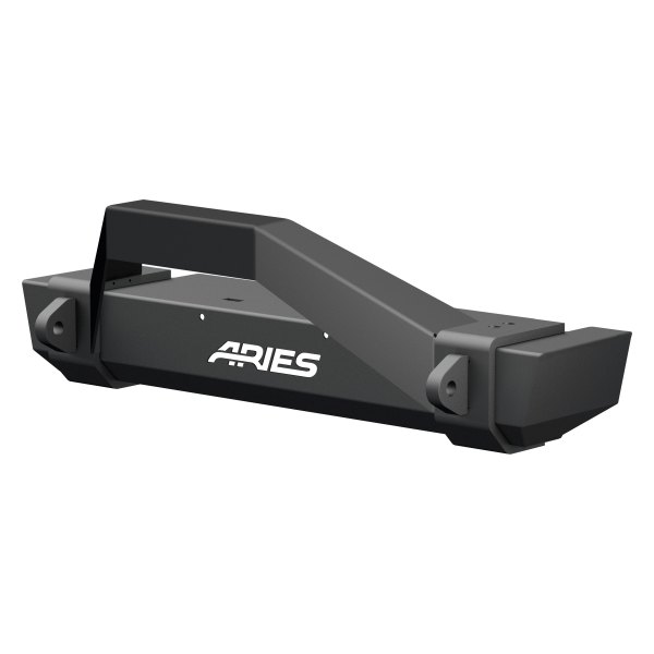 Aries® - TrailCrusher™ Stubby Front HD Textured Black Bumper
