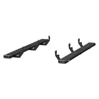 Aries® - 6" NovaTrac Cab Length Black Running Boards