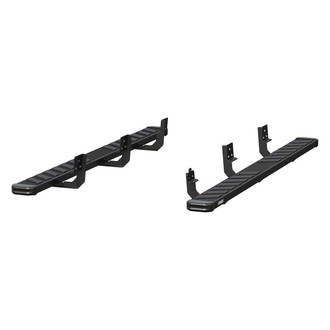 Aries® - 6" NovaTrac Cab Length Black Running Boards