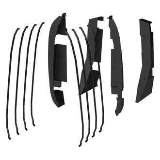 Aries® - Textured Black Door Hinge Covers for Front and Rear Tube Doors