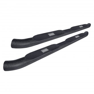 Aries® - 4" Alumalite Big Step™ Black Round Side Bars