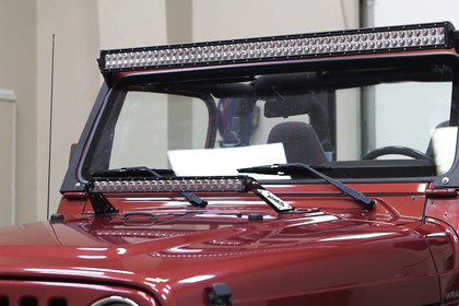 Aries® - Windshield Frame Mounts for 50" LED Light Bars, Installation Instructions