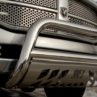Aries® - Horn Bull Bar with Stainless Skid Plate