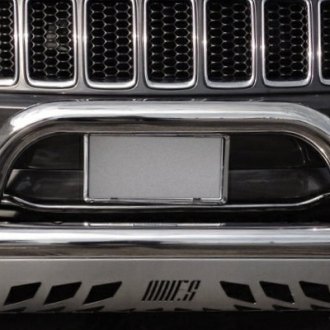 Aries® - Stainless Steel Big Horn Bull Bar with Stainless Skid Plate