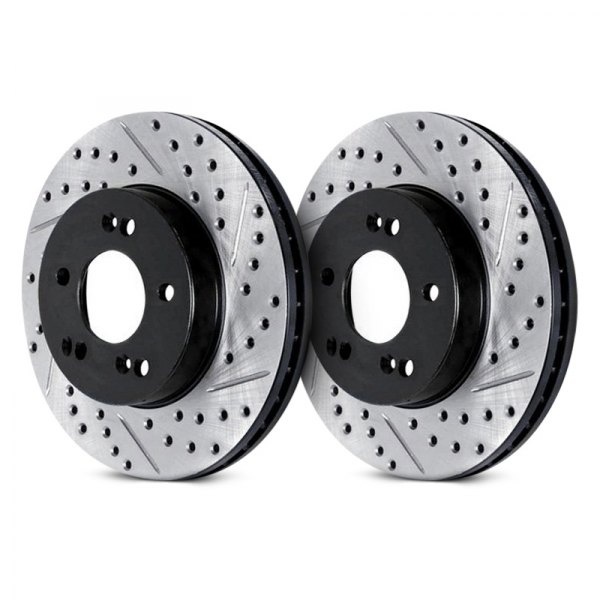  ARK Performance® - Drilled and Slotted 1-Piece Rear Brake Rotors