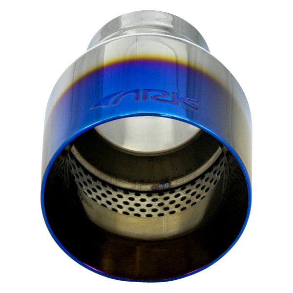ARK Performance® - 304 SS Resonated Dual Layer Round Angle Cut Polished Exhaust Tip