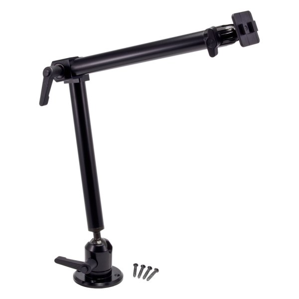 Arkon® - Heavy-Duty Dual-T Compatible Drill-Base Mounting Pedestal with 22" Arm