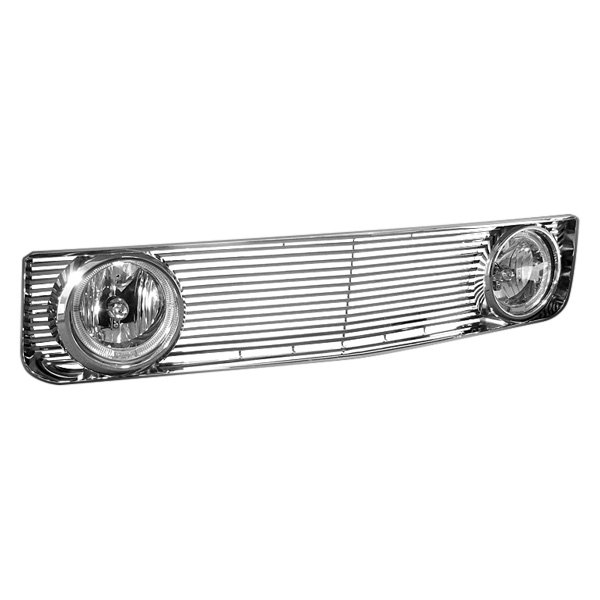 Armordillo® - 1-Pc GT Style Chrome Horizontal Billet Main Grille