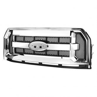 Armordillo® - 1-Pc OE Style Chrome/Black Mesh Main Grille