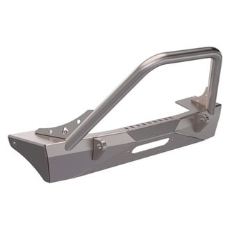 Artec Industries® - Sentinel Stubby Raw Front Winch HD Bumper with Stinger