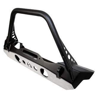 Artec Industries® - Nighthawk Stubby Black Powder Coated Front Winch HD Bumper with Stinger