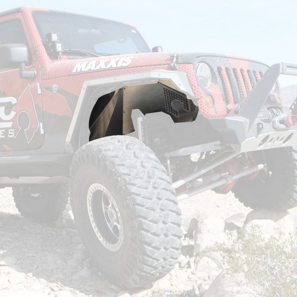 Artec Industries® - Raw Aluminum Front Vented Inner Fenders with Cut Outs