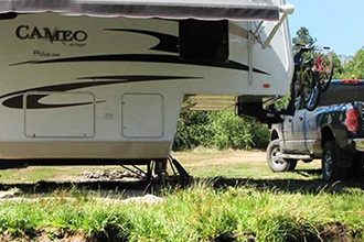 Dinghy Towing Is The Answer When The RV Is At Camp