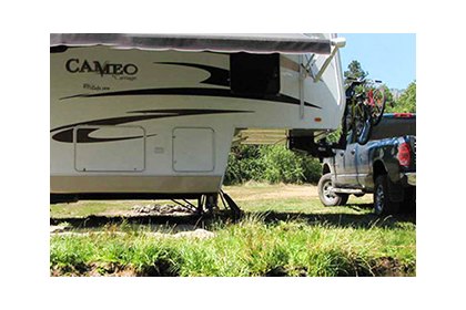 Dinghy Towing Is The Answer When The RV Is At Camp