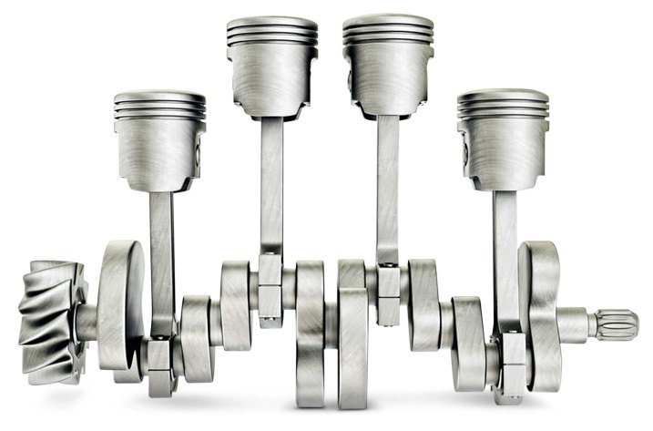 Crankshaft Connecting Rods/Pistons Of 4 Cylinder Engine