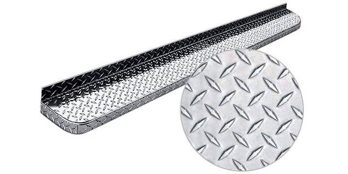 Aluminum Diamond Plate Pattern Running Boards