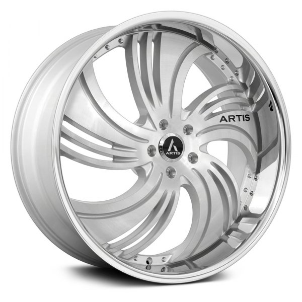 ARTIS® - AVENUE 1PC Silver with Brushed Face and Chrome ss Lip