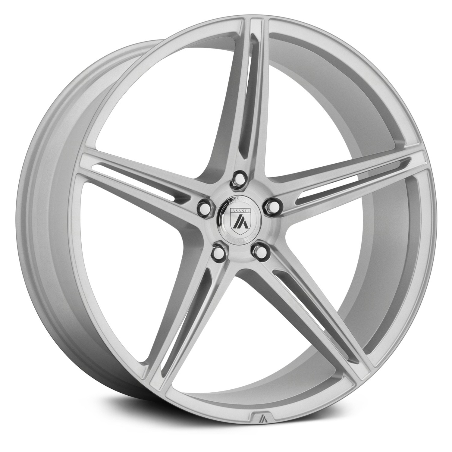 ASANTI® ABL-22 ALPHA-5 Wheels - Brushed Silver Rims