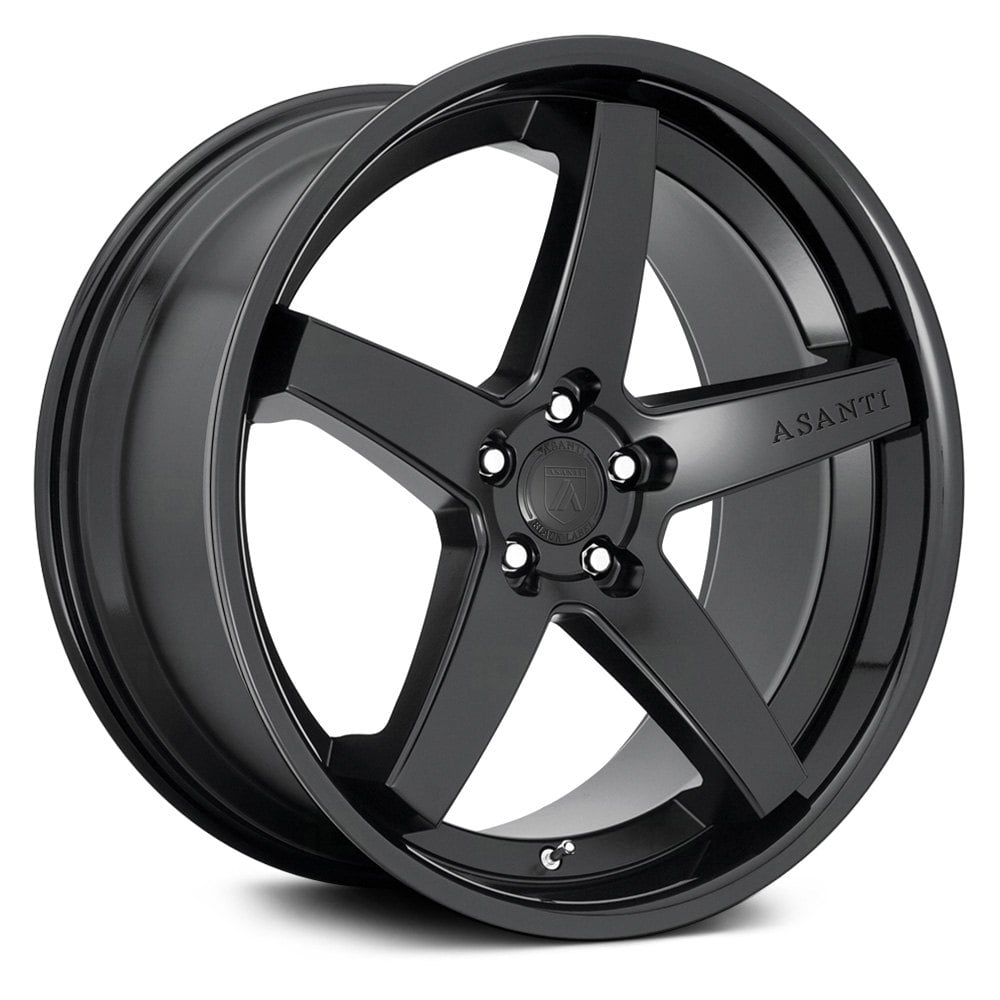 ASANTI® ABL-31 REGAL Wheels - Satin Black with Gloss Black Lip Rims ...