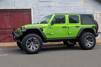 AB813 Titanium Brushed on Jeep Rubicon