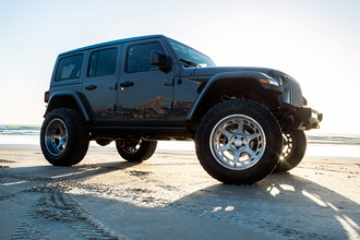 AB816 Brushed Titanium on Jeep