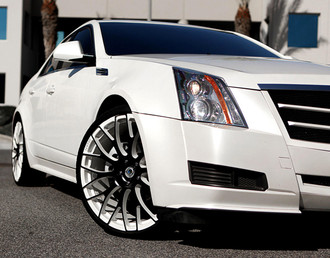 SLATE Monoblock Custom Finish on Cadillac CTS